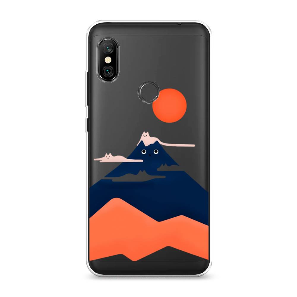 фото Чехол на xiaomi redmi note 6 pro "кот-гора" case place