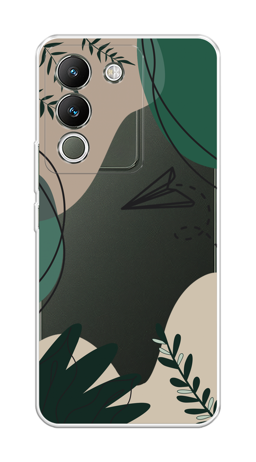 

Чехол на Vivo V29e 5G "Secret Garden", Зеленый;бежевый;черный, 269650-1