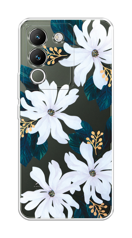 

Чехол на Vivo V29e 5G "Delilah Flower", Зеленый;белый, 269650-1