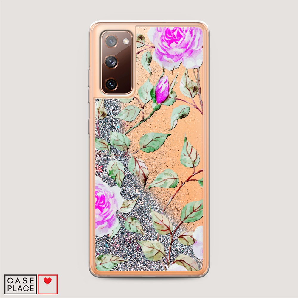 

Жидкий чехол с блестками "Цветочная фантазия 7" на Samsung Galaxy S20 FE, 2101391-1