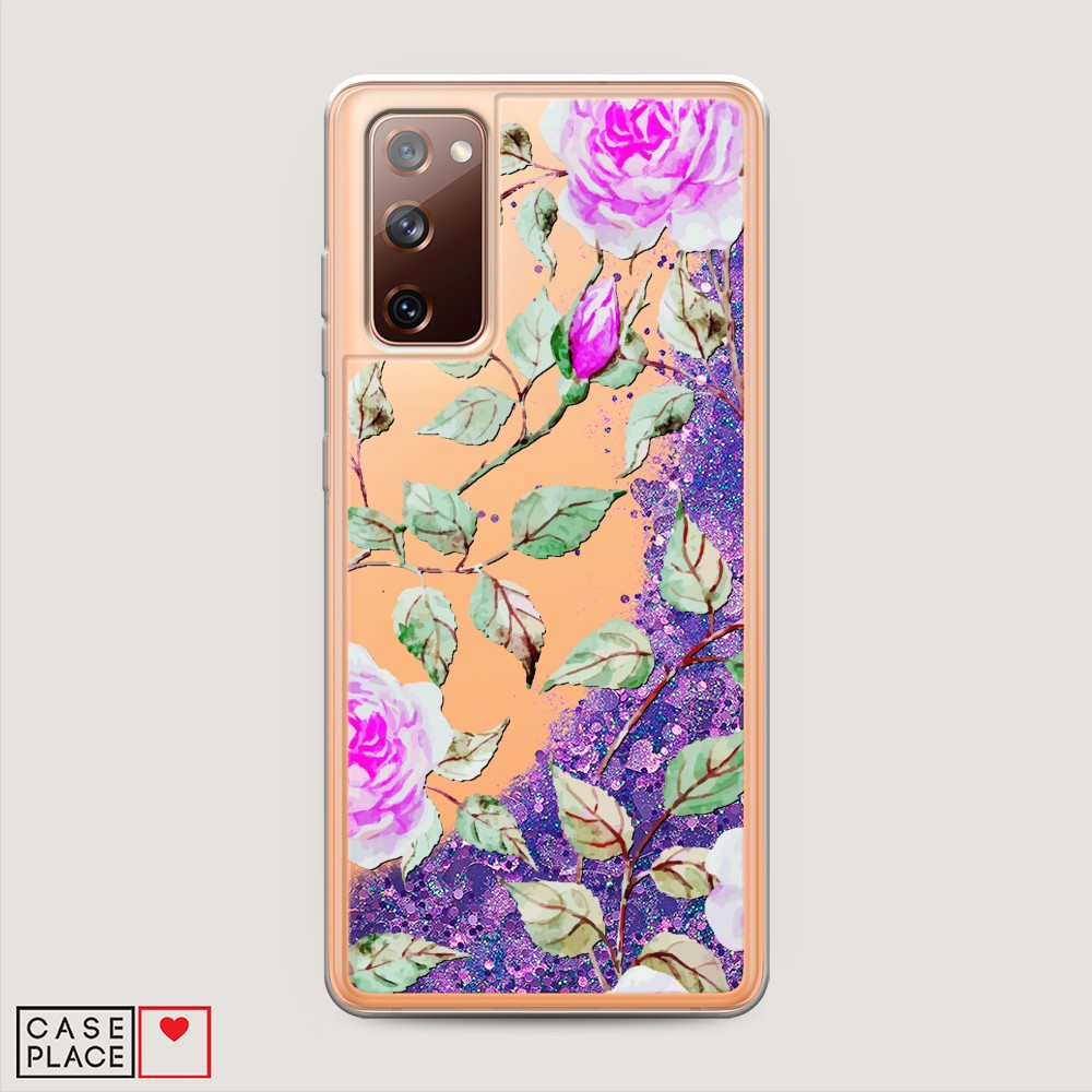 

Жидкий чехол с блестками "Цветочная фантазия 7" на Samsung Galaxy S20 FE, 2101392-1