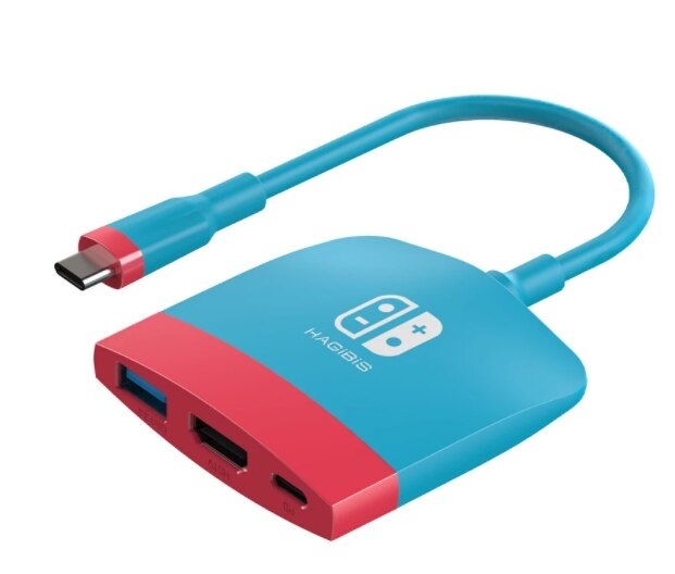 фото Док-станция hagibis switch usb3.0 + hdmi + источник питания pd100w xiaomi