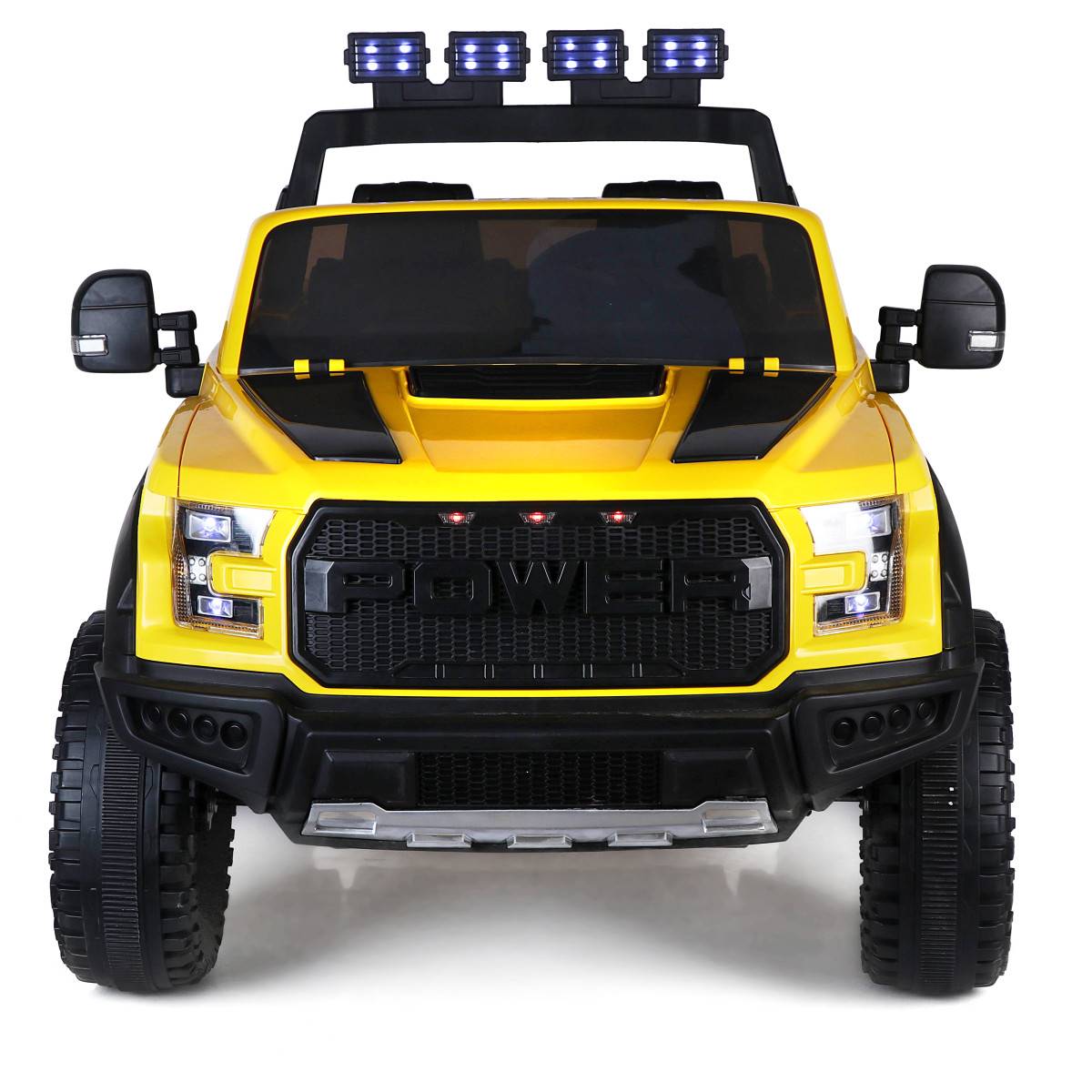 Детский электромобиль Futai ford raptor 12v полный привод, eva xhd-f150-yellow 1 28 alloy ford raptor f150 car model diecast toy vehicles metal modified off road simulation car collection kids gift