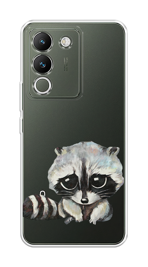 

Чехол на Vivo V29e 5G "Большеглазый енот", Серый;черный;прозрачный, 269650-1