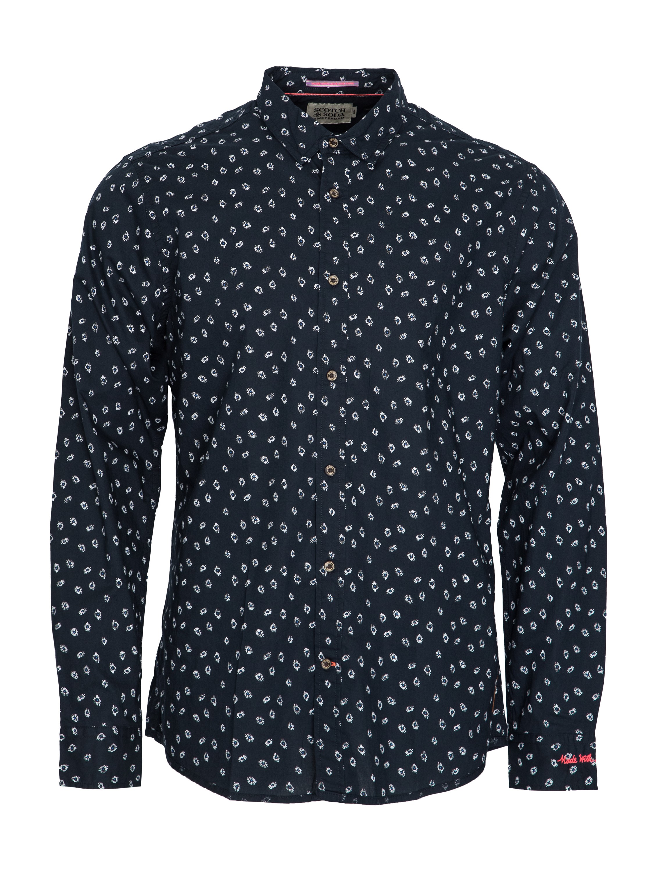 

Рубашка мужская Scotch&Soda 167265 синяя 52 RU, 167265