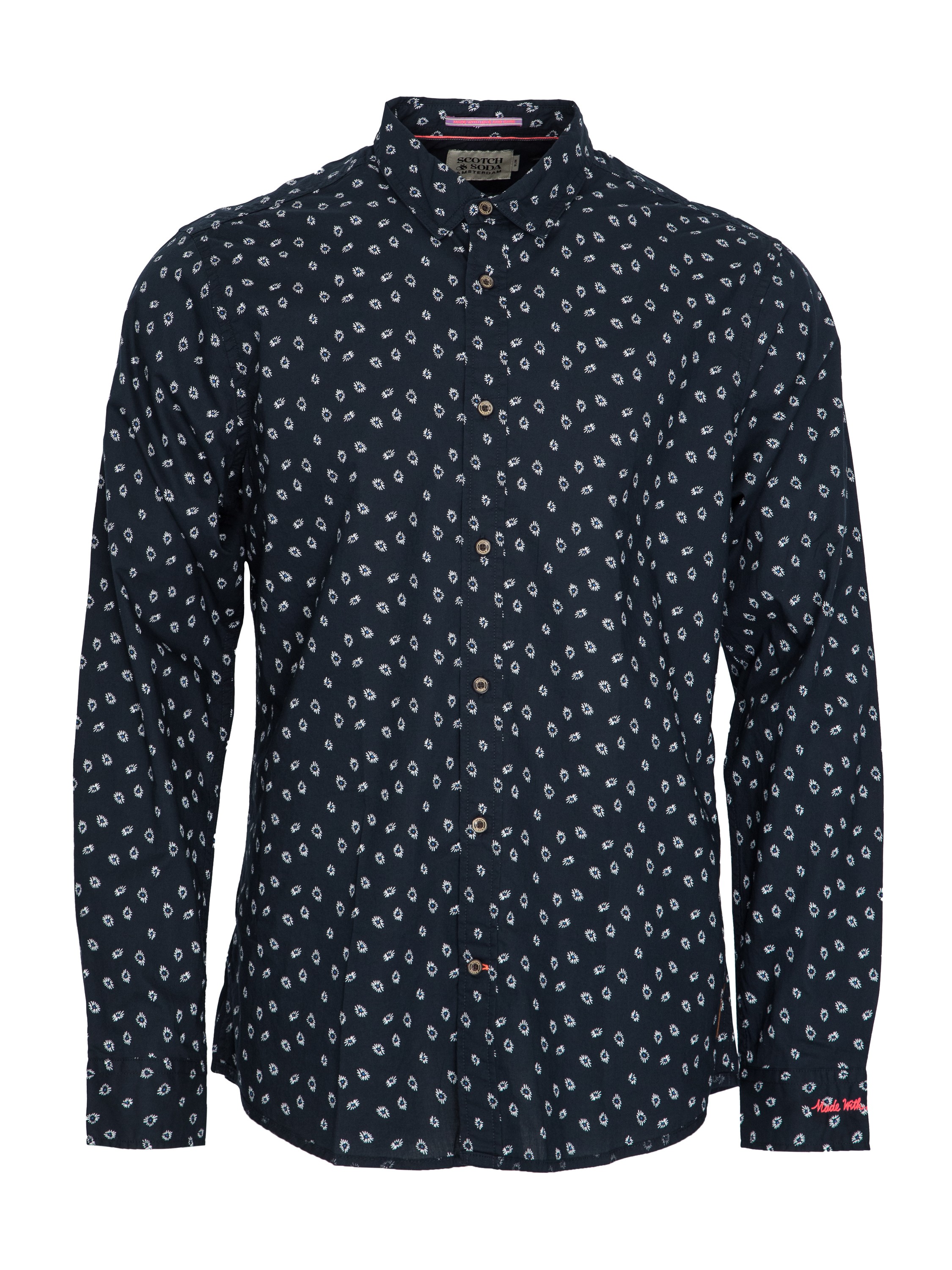 

Рубашка мужская Scotch&Soda 167265 синяя 54 RU, 167265