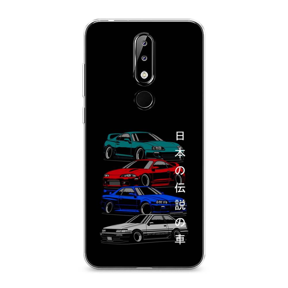 

Чехол Awog на Nokia 5.1 Plus (X5) / Нокиа 5.1 Plus (X5) "JDM Legend cars", Зеленый;красный;синий, 121950-5