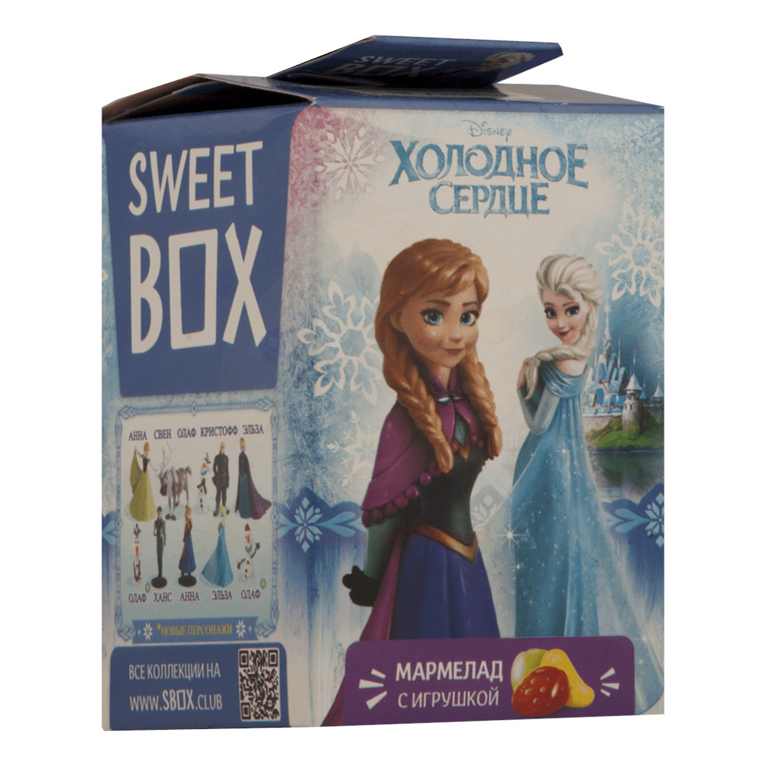 фото Мармелад sweet box холодное сердце жевательный с игрушкой 10 г