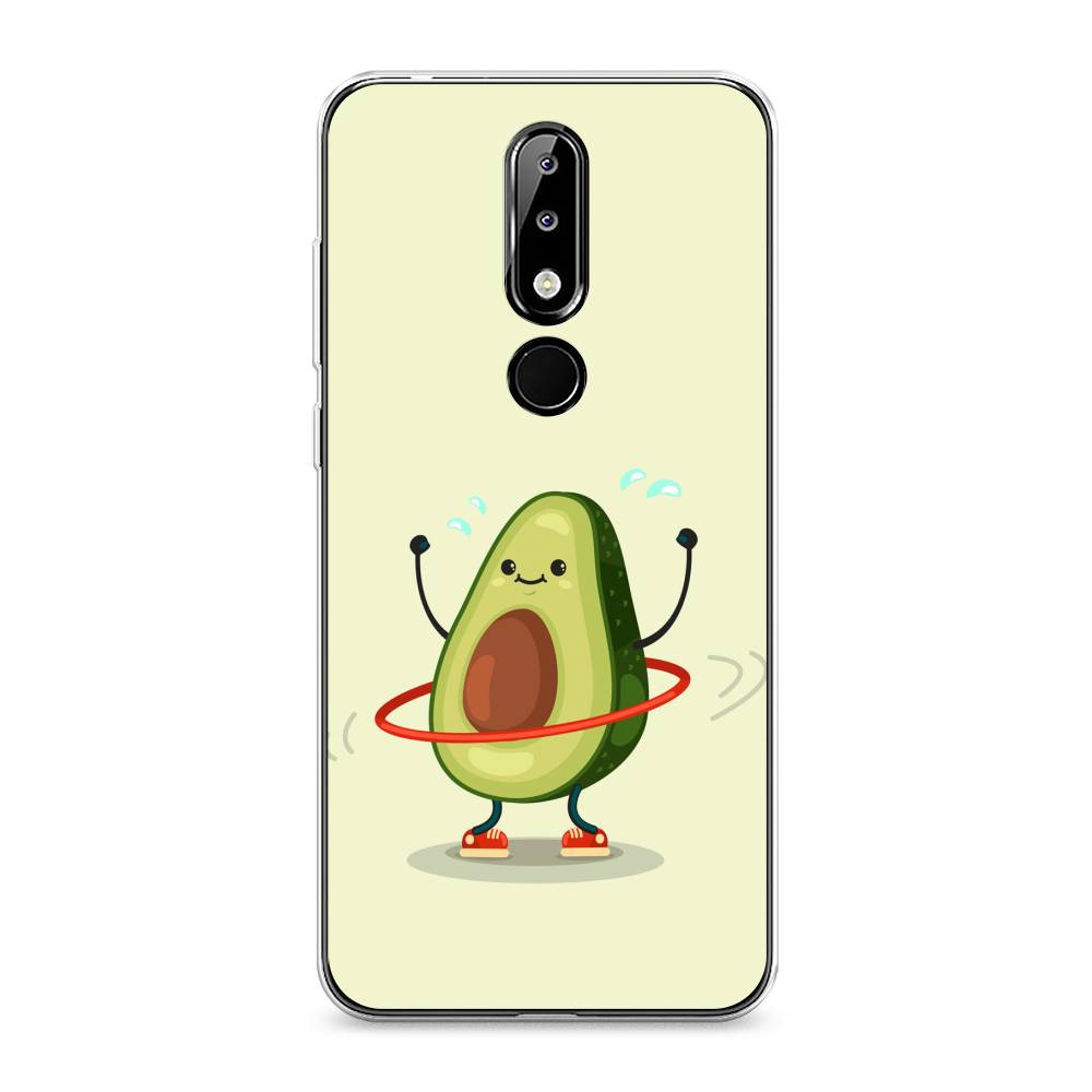 

Чехол Awog на Nokia 5.1 Plus (X5) / Нокиа 5.1 Plus (X5) "Авокадо с обручем", Бежевый, 121950-10