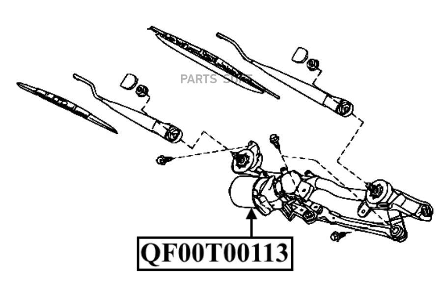 

Трапеция стеклоочистителя передн. QUATTRO FRENI QF01N00016, QF01N00016