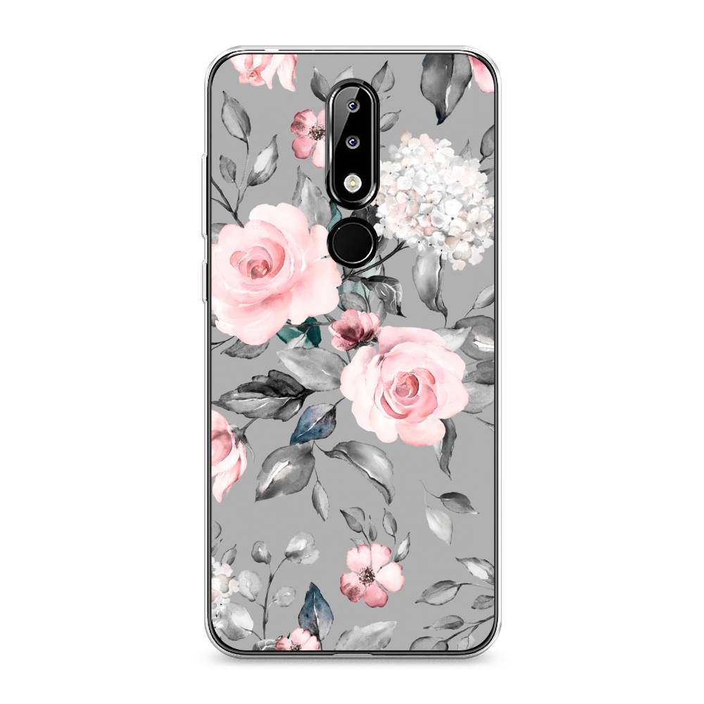 

Чехол Awog "Розы на сером" для Nokia 5.1 Plus (X5), 121950-8