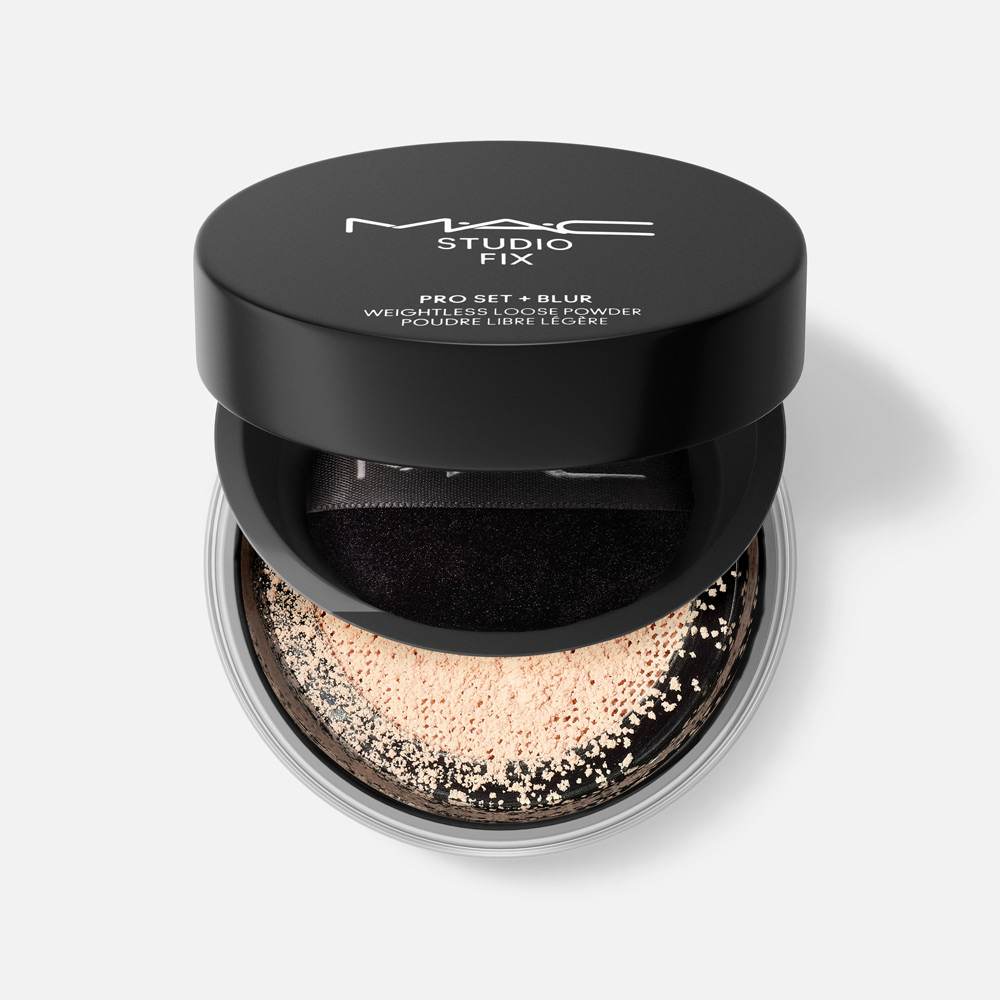 Пудра для лица MAC Studio Fix Pro Set + Blur Weightless Loose Powder тон Light 6,5 г США светлый, бежевый