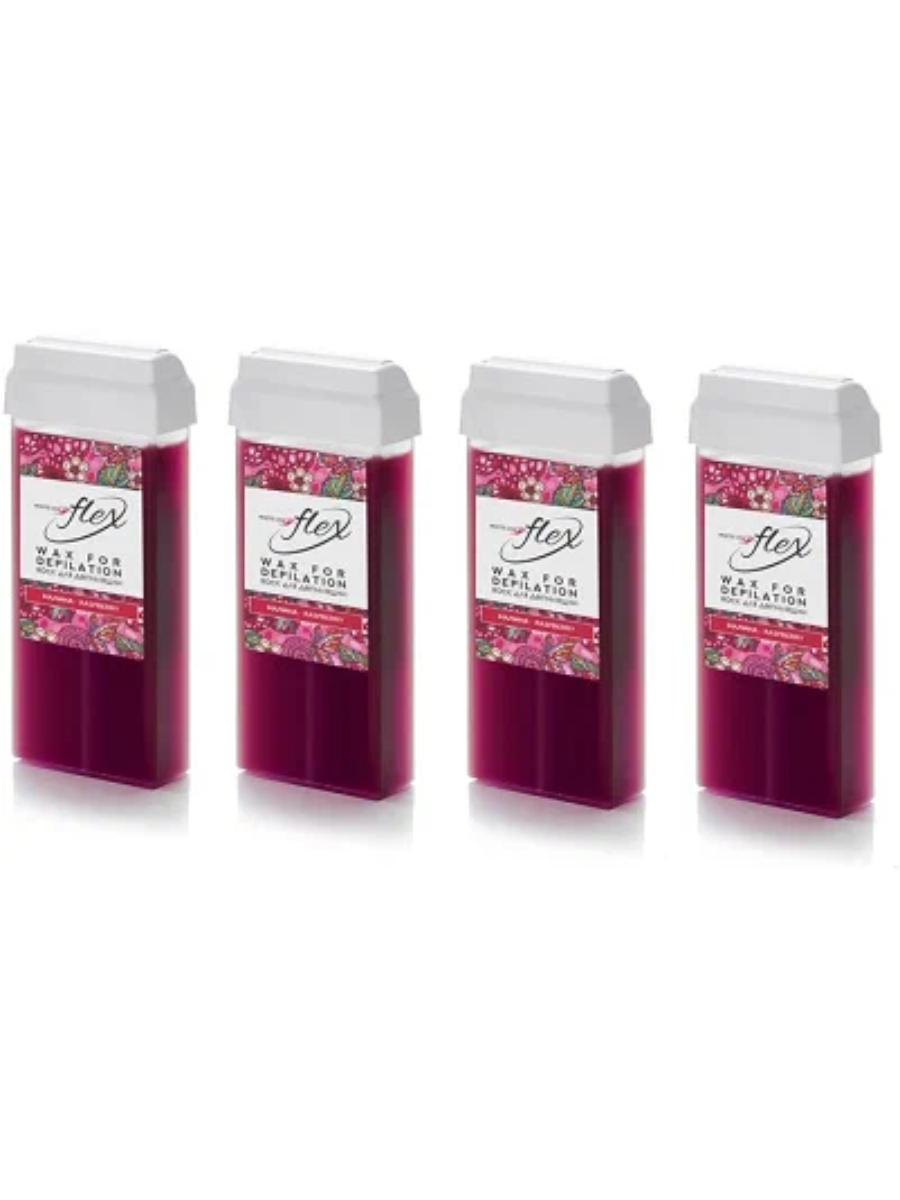 

Воск в картридже Малина ITALWAX FLEX Raspberry, 100 мл (комплект из 4 штук), Розовый, 07614-4