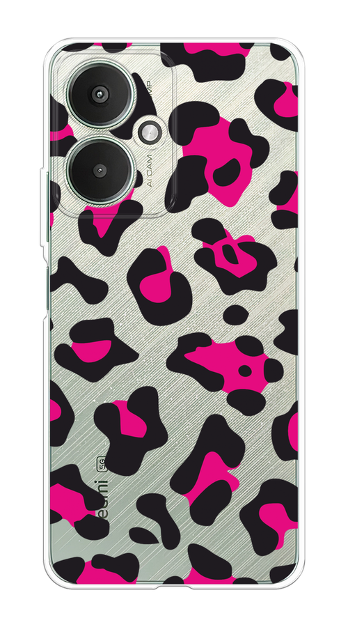 

Чехол на Xiaomi Redmi 13C 5G/Redmi 13R 5G, Poco M6 5G "Pink cow spots", Черный;розовый, 321150-1