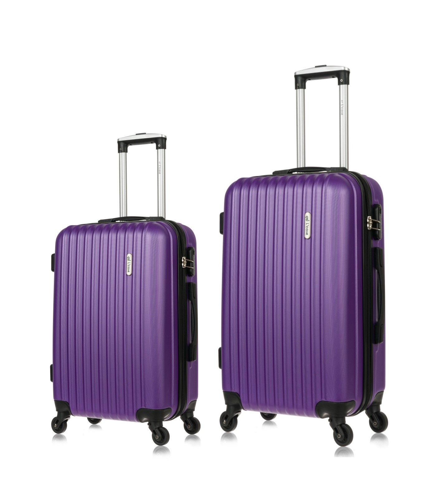 

Комплект чемоданов унисекс L'Case Krabi фиолетовый, M/L, Krabi