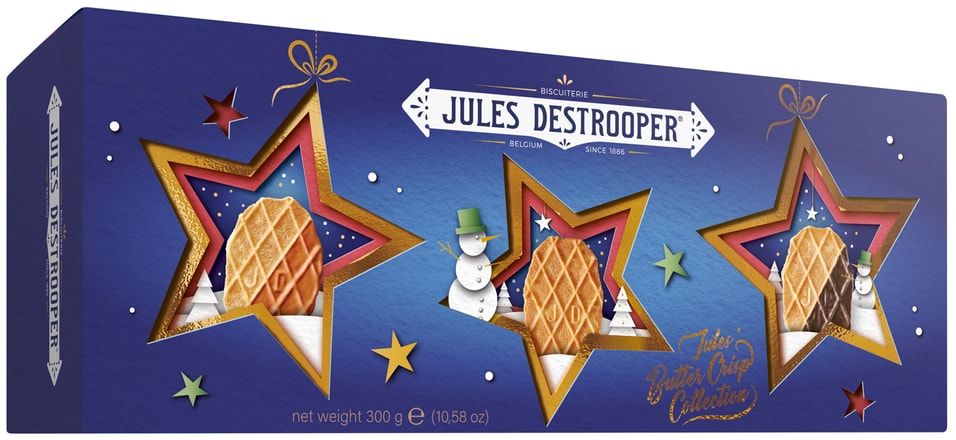 Печенье Jules Destrooper Butter Crisps сливочное 300 г