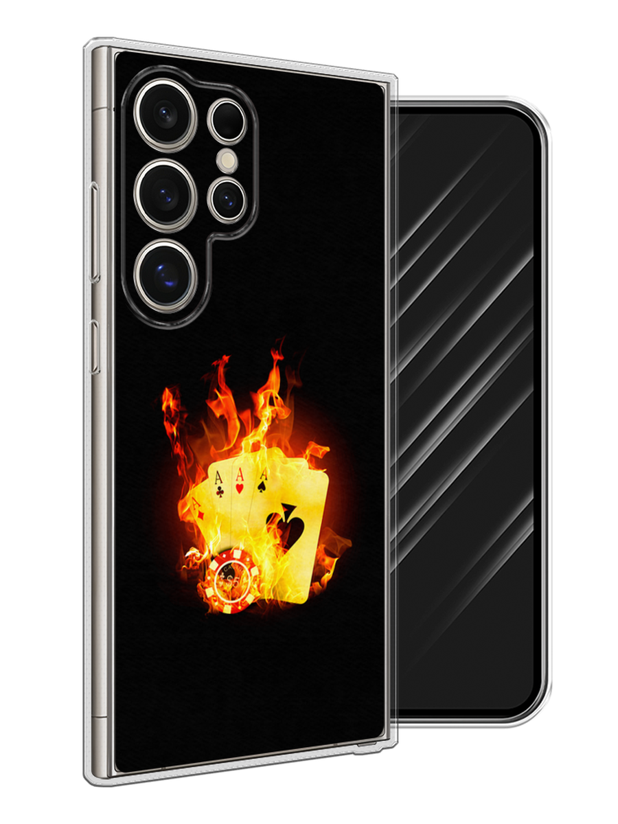 

Чехол Awog на Samsung Galaxy S25 Ultra "Горящие карты", Черный;оранжевый, 2110550-1