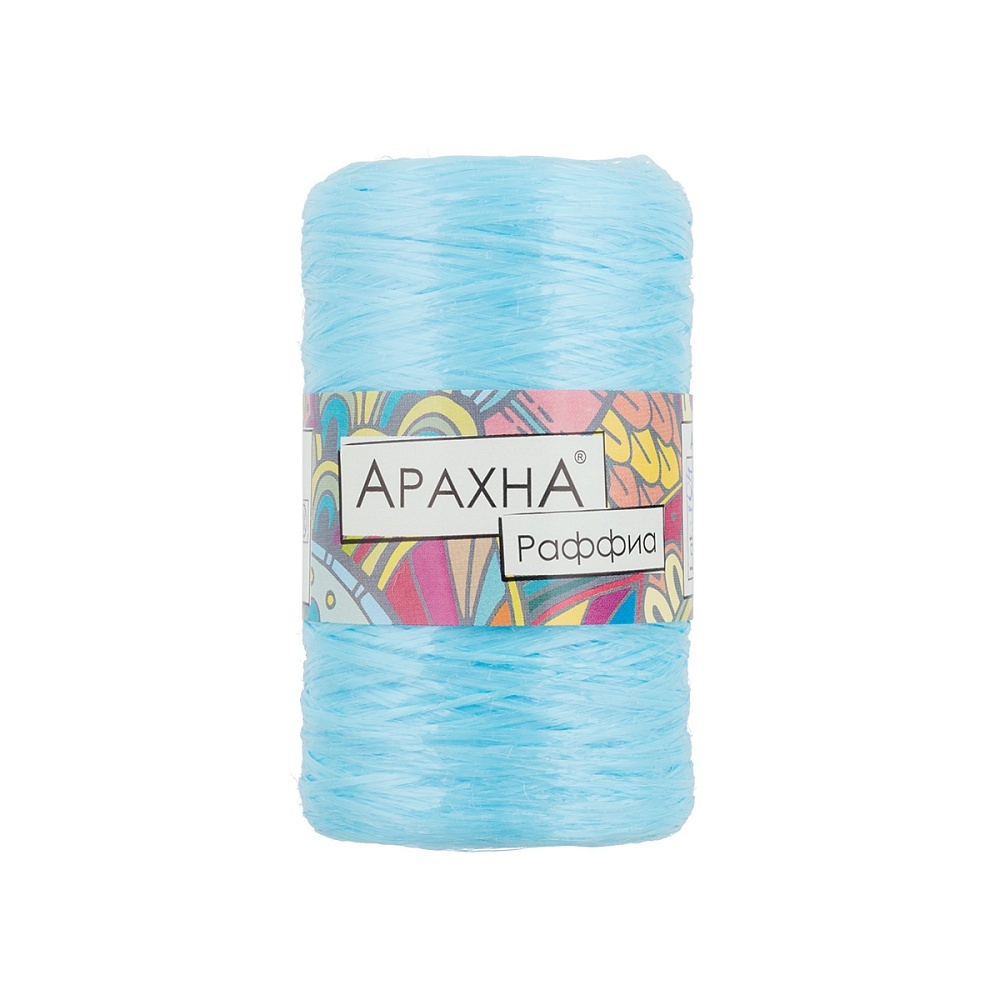 

ARACHNA Raffia, полипропилен, 5х50 г, 200 м, цвет 25 голубой
