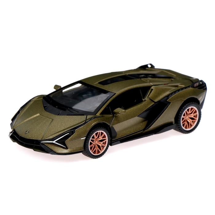 

Машина металлическая Lamborghini Sian, открываются двери, капот, багажник, инерция