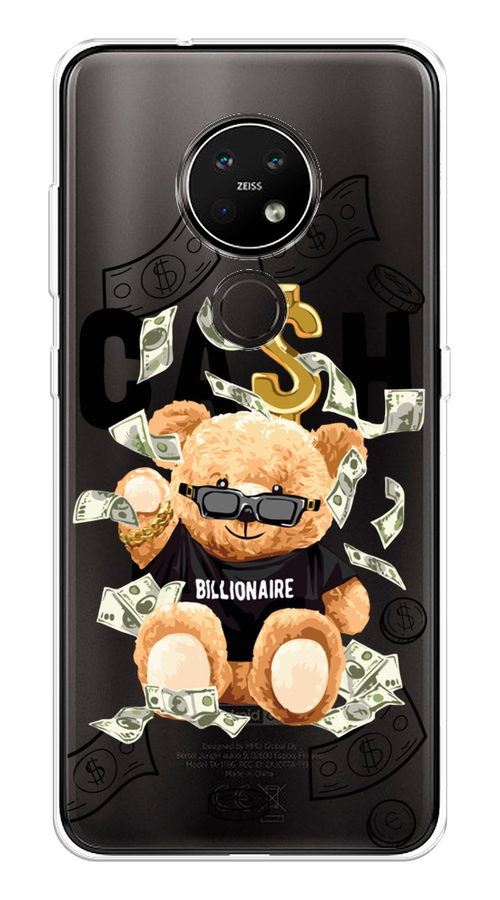 

Чехол на Nokia 7.2 "Big cash", Черный;серый;бежевый, 123150-6