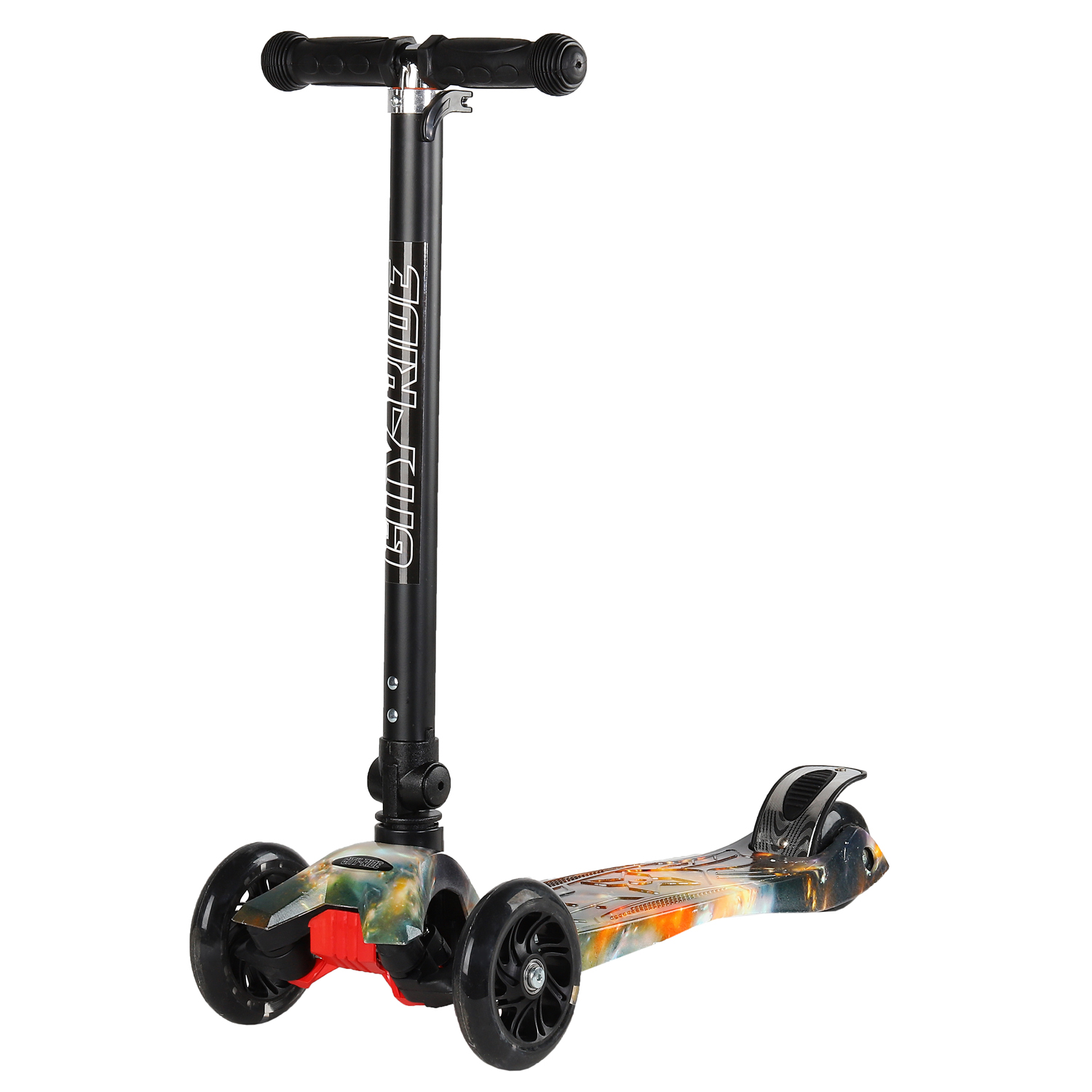 

Самокат детский трехколесный складной City-Ride светодиоды, CR-S5-05PR/YS, CR-S5-05