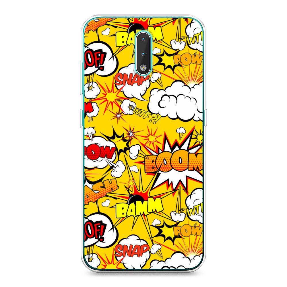 

Чехол на Nokia 2.3 "Поп Арт эффекты", Желтый;белый;оранжевый, 123250-6