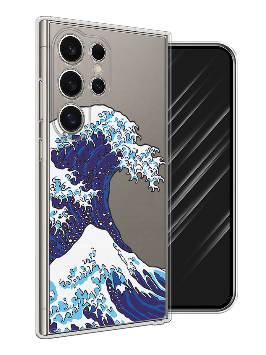 

Чехол Awog на Samsung Galaxy S25 Ultra "Волна в Канагаве", Синий;белый, 2110550-1