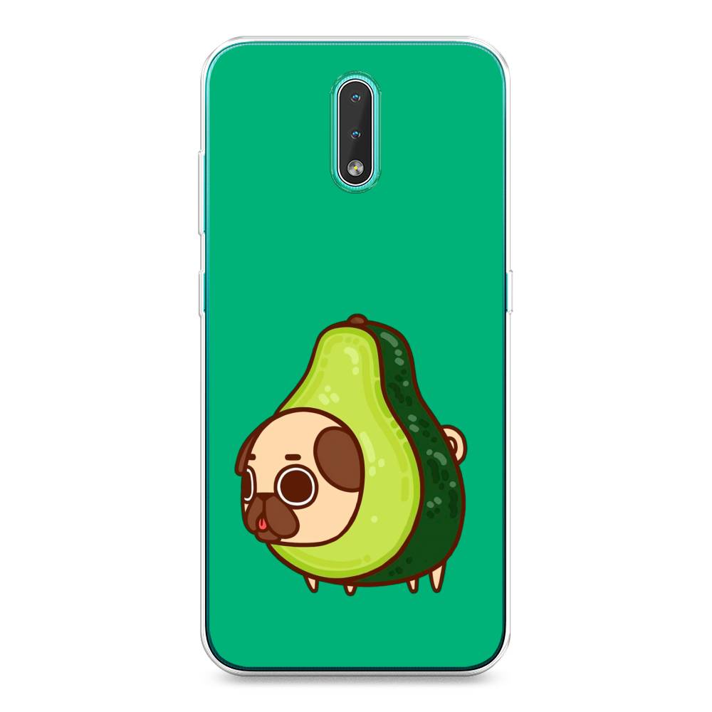 

Чехол на Nokia 2.3 "Мопс авокадик", Зеленый, 123250-1