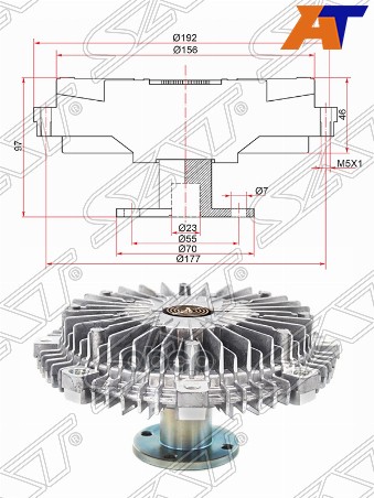 

SAT Вискомуфта MITSUBISHI PAJERO III 00-06/PAJERO IV 3.0 3.5