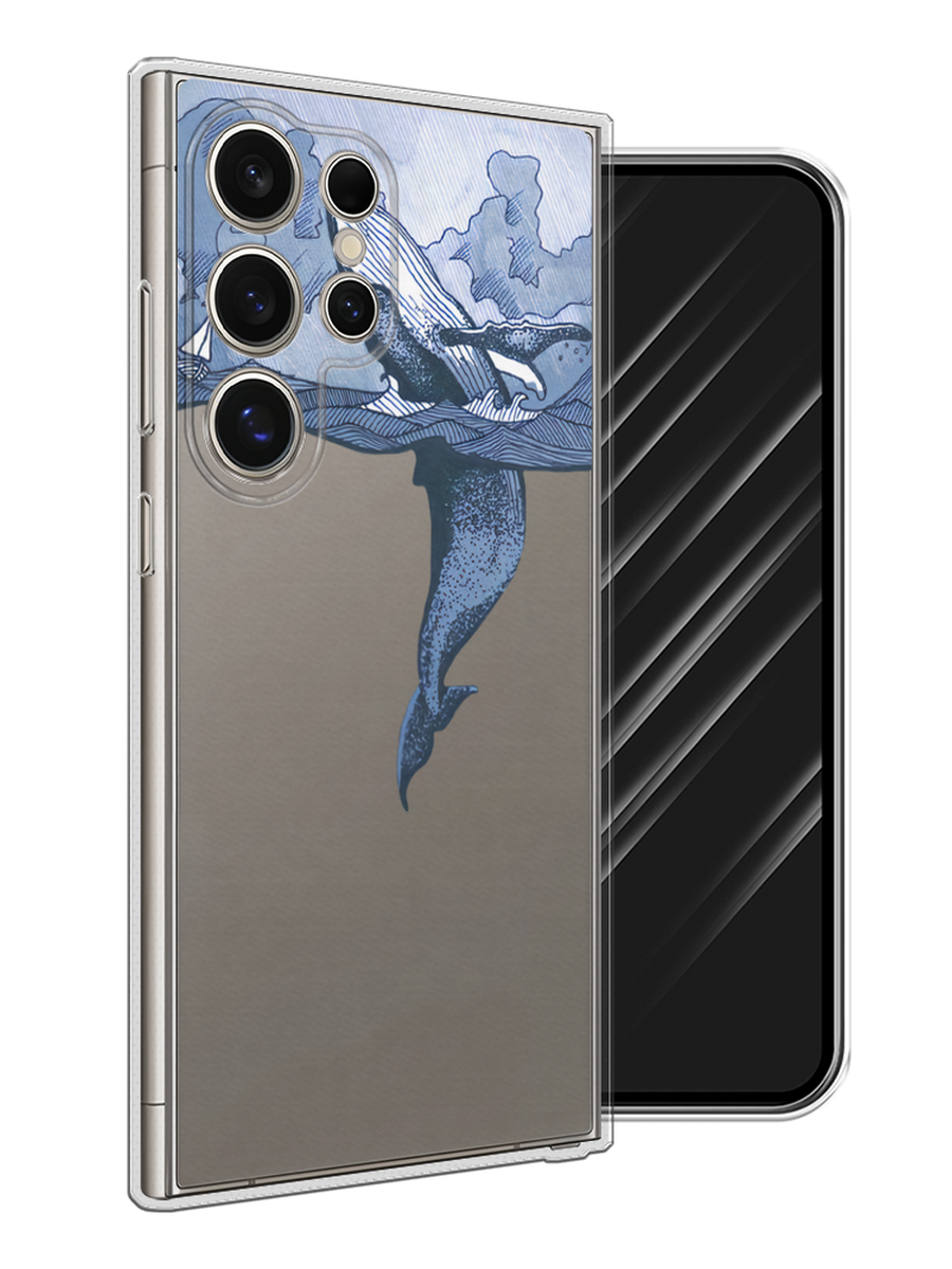 

Чехол Awog на Samsung Galaxy S25 Ultra "Два измерения", Голубой;черный;прозрачный, 2110550-1