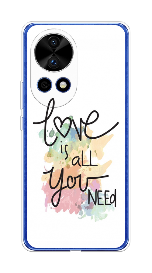 

Чехол на Huawei Nova 12 Pro "Love is all you need", Белый;черный;зеленый, 6123150-1