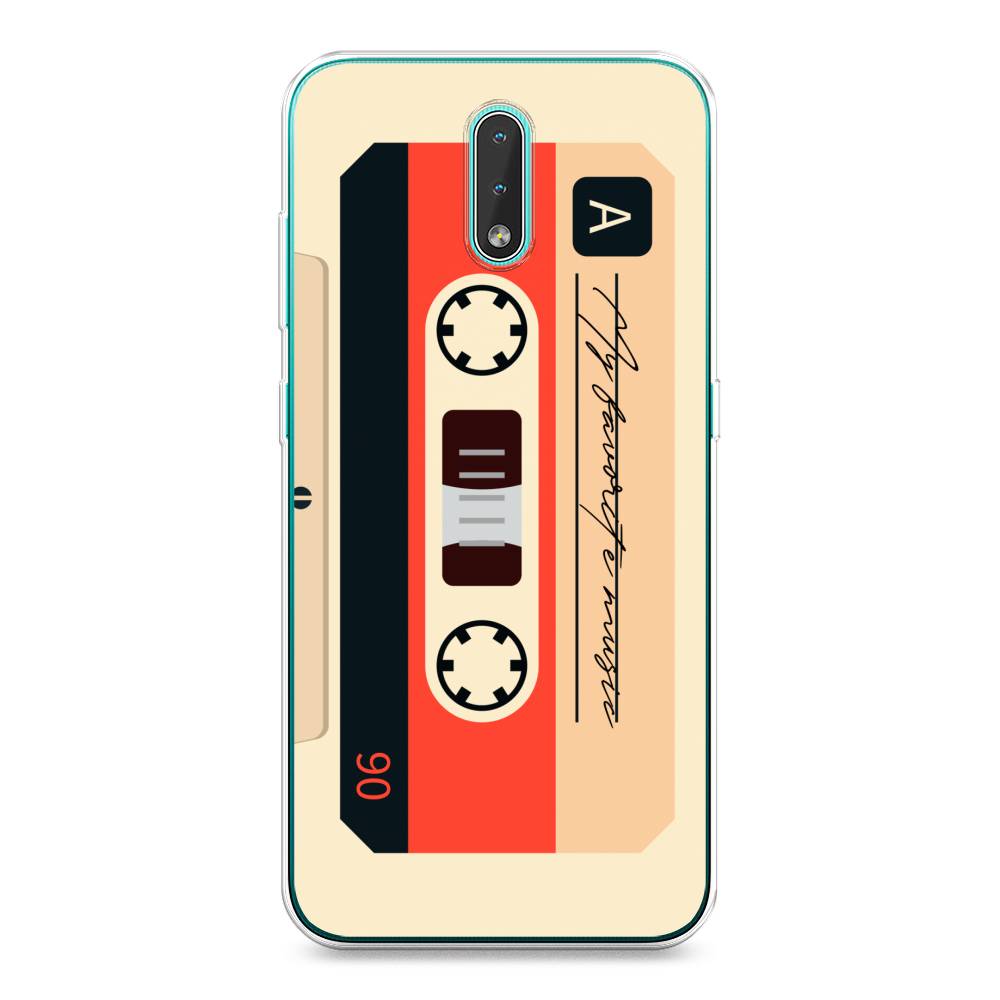 

Чехол на Nokia 2.3 "Бежевая кассета", Черный;красный;бежевый, 123250-6