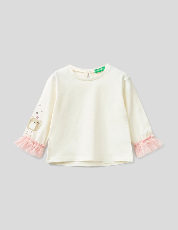 

Лонгслив детский United Colors of Benetton 21A_3ATNC15FQ_036 бежевый р.98, 21A_3ATNC15FQ_036