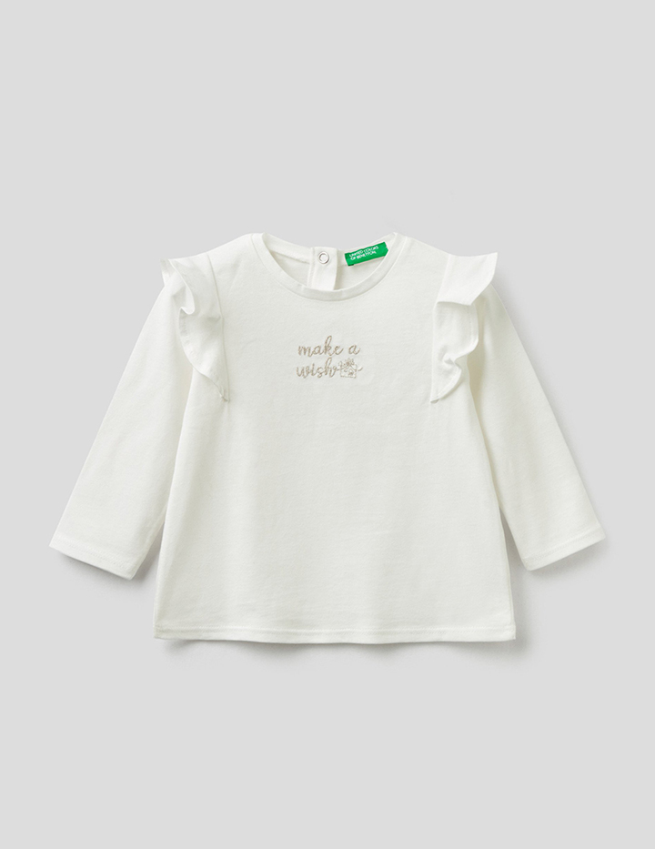 

Лонгслив детский United Colors of Benetton 21A_3ATNC15G3_074 белый р.98, 21A_3ATNC15G3_074