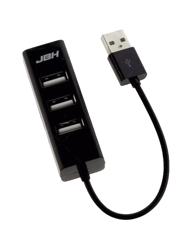 

USB-хаб NoBrand USB Hub 4USB 2.0, Черный, USB Hub 4USB 2.0