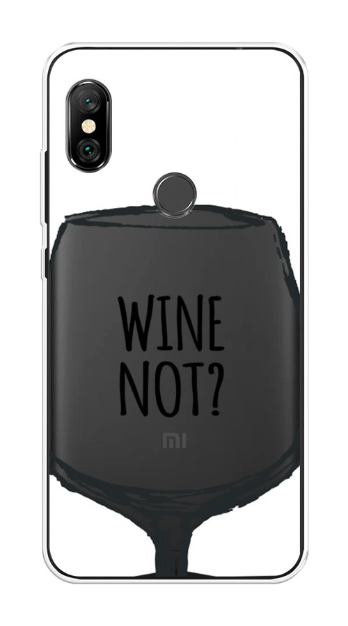 

Чехол на Xiaomi Redmi Note 6 Pro "Wine not White", Белый, 34650-6