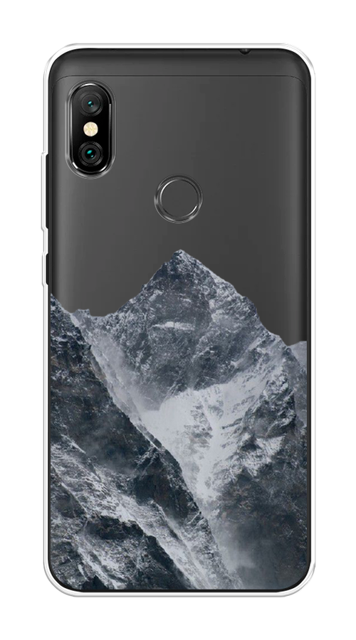 

Чехол на Xiaomi Redmi Note 6 Pro "Горы арт 4", Серый;бежевый, 34650-2
