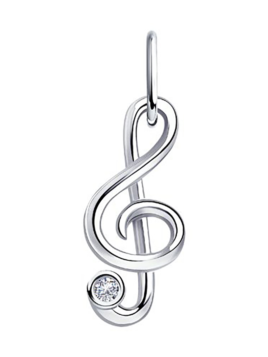

Подвеска из серебра с фианитом 585Gold 703006306, 703006306