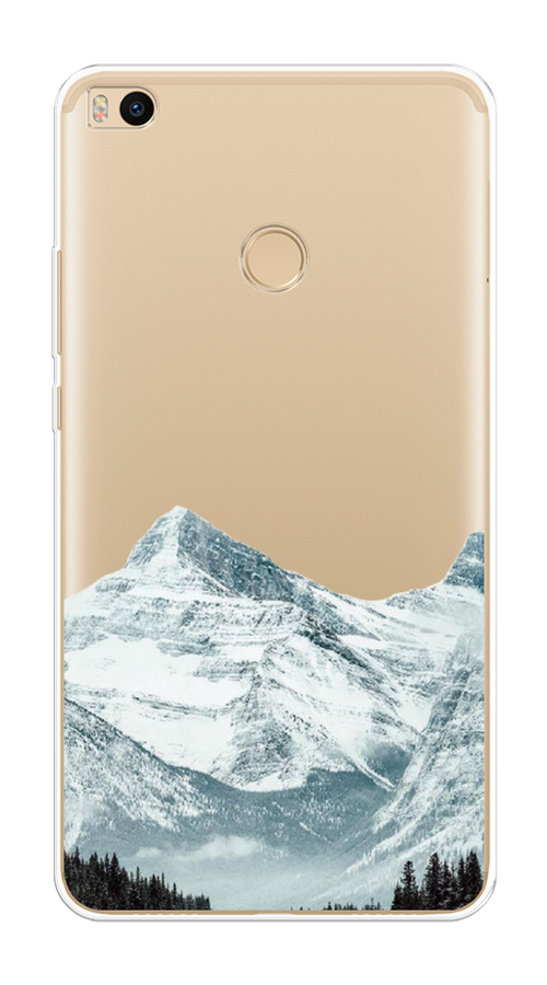 

Чехол на Xiaomi Mi Max 2 "Горы арт 1", Белый;зеленый, 32150-2