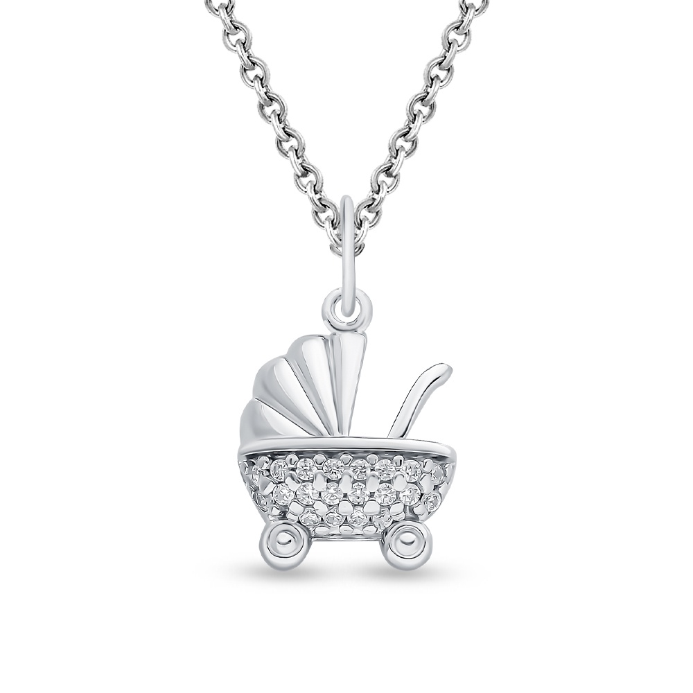 

Подвеска из серебра с фианитом 585Gold 703006315, 703006315