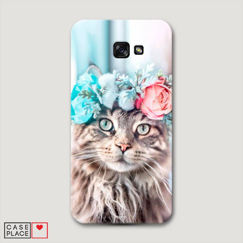 

Чехол Awog "Кот в венке" для Samsung Galaxy A7 2017, 20920-1