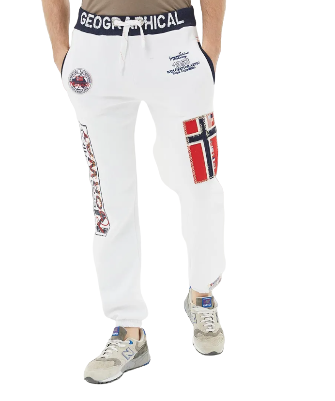 Брюки спортивные Geographical Norway мужские, XL, Off White, WX1891H-GNO, 1 шт.