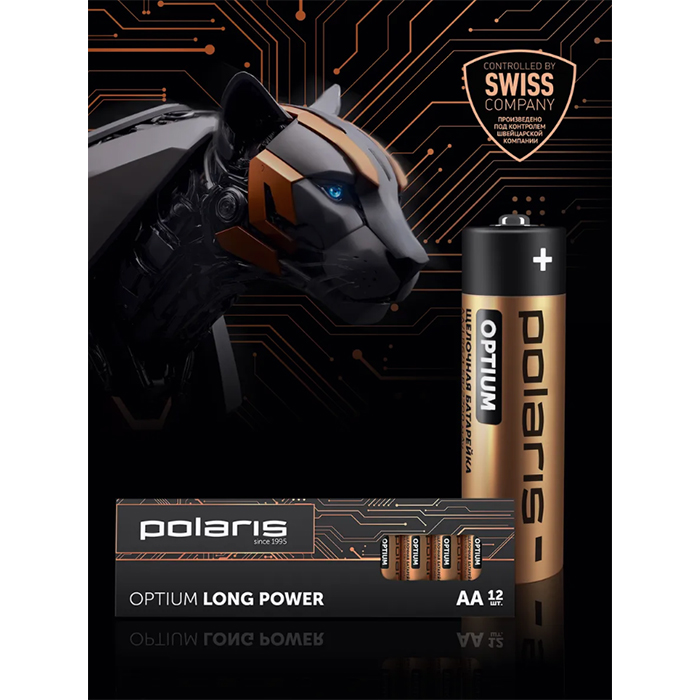 Батарейки Polaris Premium AA LR6 12 шт