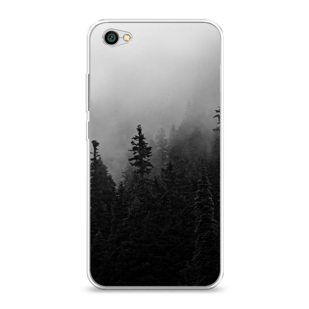 

Чехол на Xiaomi Redmi Note 5A "Туманный лес", Серый;черный, 32250-2