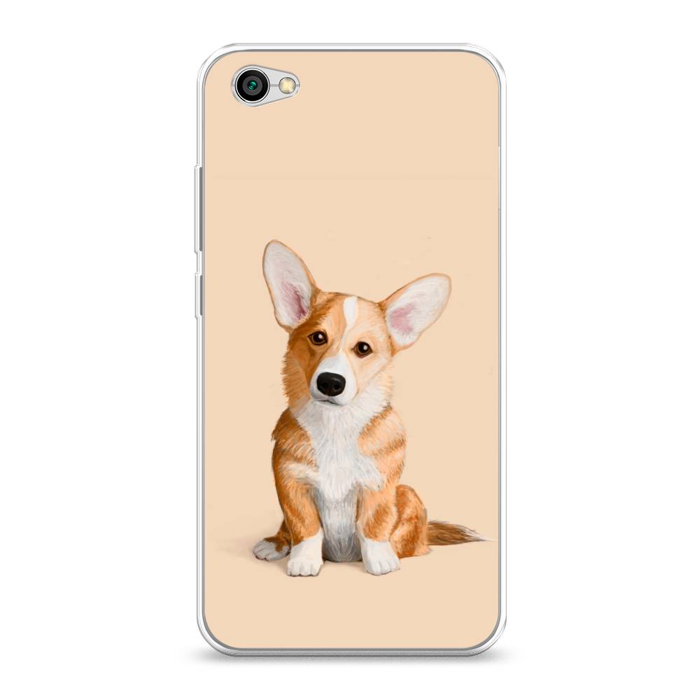 

Чехол на Xiaomi Redmi Note 5A "Грустный Корги", Коричневый;бежевый, 32250-1