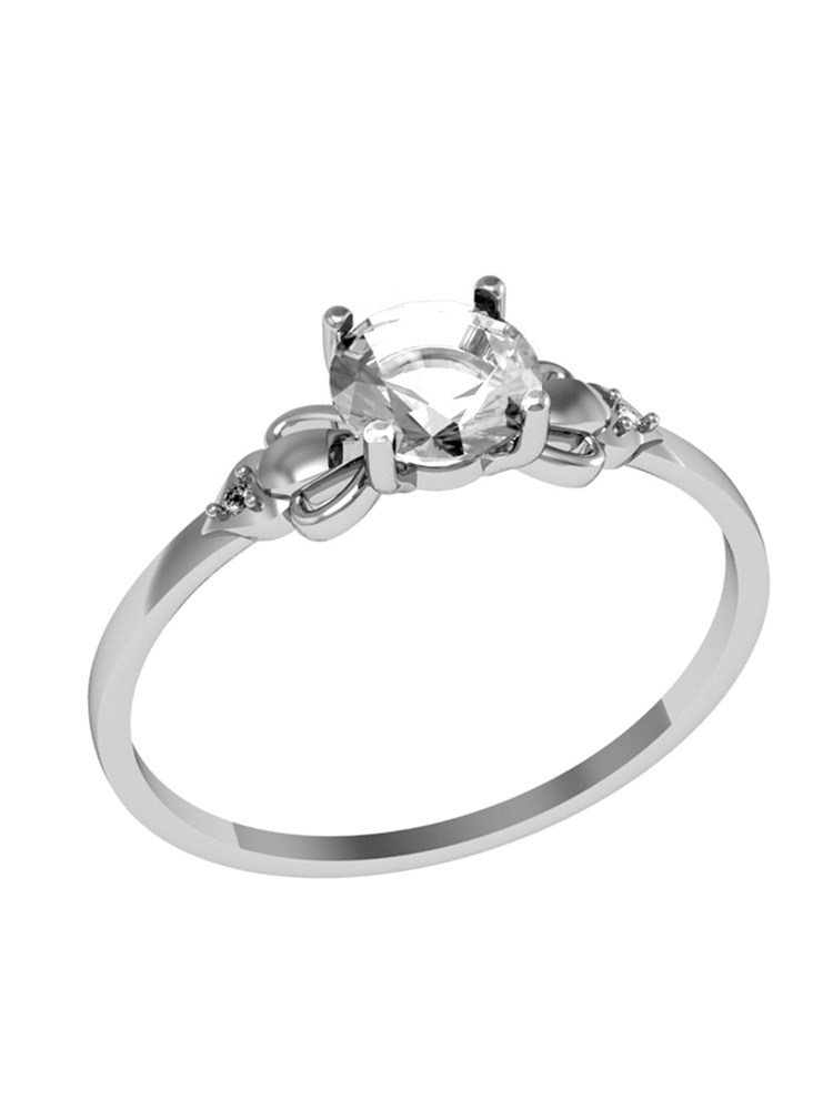 

Кольцо из серебра р. 18,5 ПРИВОЛЖСКИЙ ЮВЕЛИР 251423-FA11, фианит, 251423-FA11