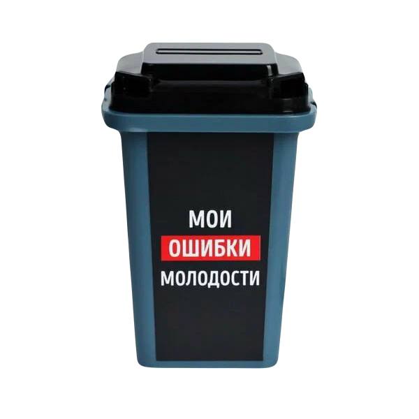 

Настольное мусорное ведро «Мои ошибки молодости», 12  9 см