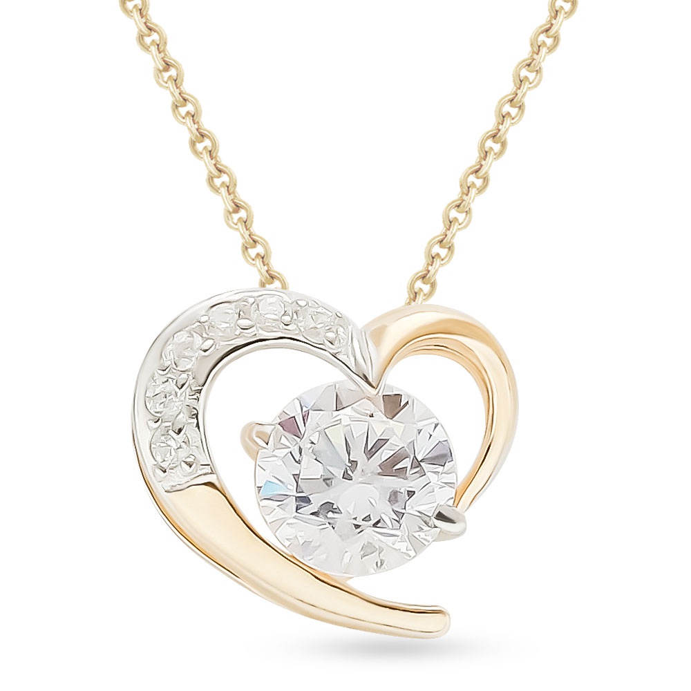 

Бегунок из серебра 585Gold 703006354, фианит, 703006354