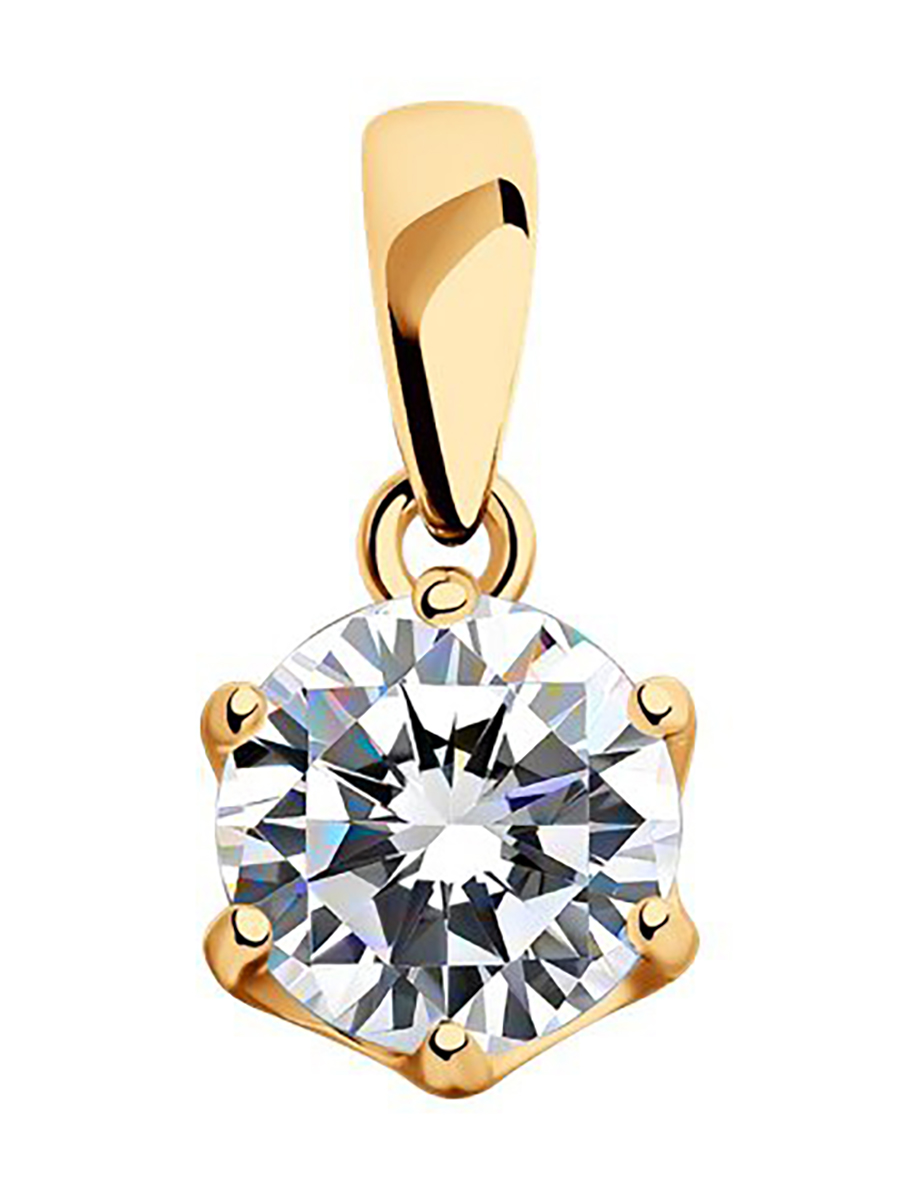

Кулон из серебра 585Gold 703006390, фианит, 703006390