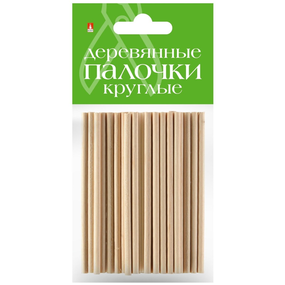 

Деревянные палочки Hobby Time 2-741/01 круглые 25 шт, Бежевый